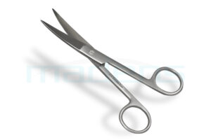 nożyczki chirurgiczne zagięte ostro-ostre