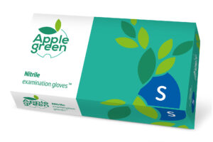 Rękawiczki nitrylowe jednorazowe Apple Green_S